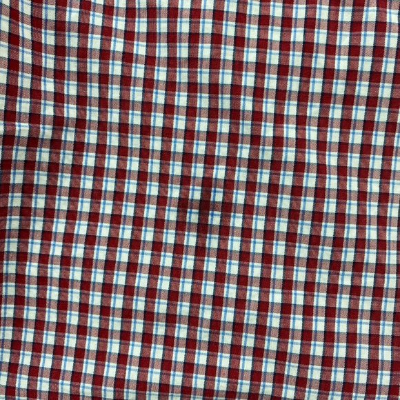 Eddie Bauer Legend Mash Shirt Men XL Red White Checkered Button Down w/ DEFECTS - Picture 11 of 12